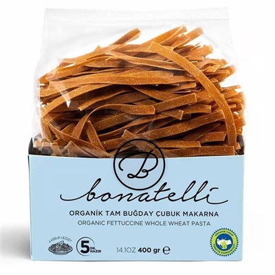 Bonatelli Organik Tam Buğday Çubuk Makarna 400 G