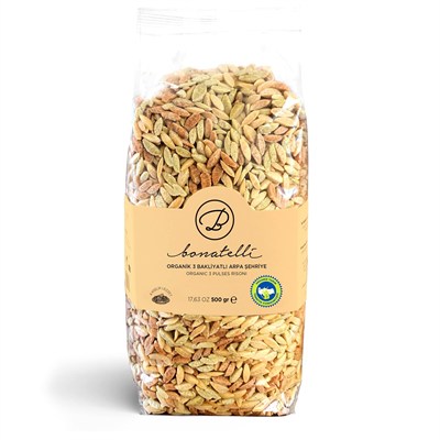 Bonatelli Organik Üç Bakliyatlı Arpa Şehriye 500 Gr
