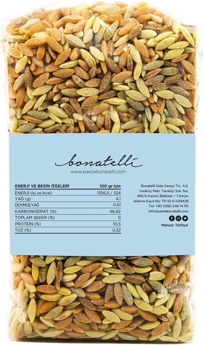 Bonatelli Sebzeli Arpa Şehriye 500 Gr