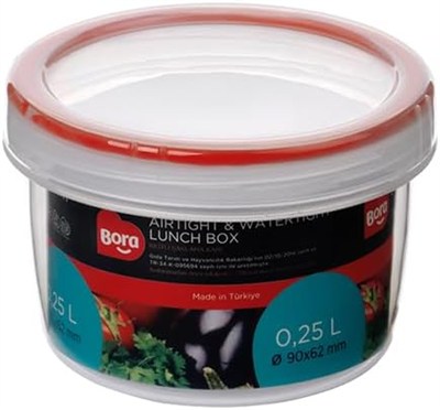 Bora Contalı Vidalı Saklama Kabı, 480Ml No: 4