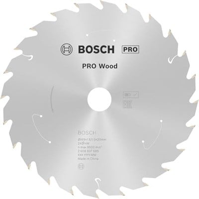 Bosch 1 x PRO Wood daire testere bıçağı, akülü daire testereler için (yumuşak ahşap, sert ahşap, çap mm, profesyonel aksesuar, daire testere)