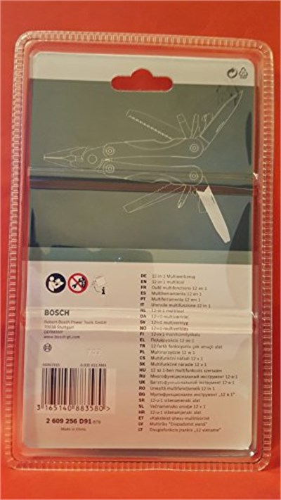 Bosch - 12 Fonksiyonlu Çok Amaçlı Çakı, Ergonomik Tasarım, Uzun Ömürlü, Yeşil