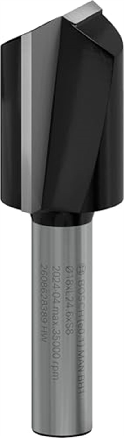 Bosch 2 608 628 aksesuarı 389 kesici 8 mm, D1 18 mm, L 25 mm, G 56 mm - Seçenekler: Ø 5 mm, Ø 14 mm, Ø 16 mm, Ø 18 mm, Ø 20 mm, Ø 22 mm, L 19...