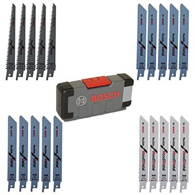 Bosch 20 parça Testere Bıçağı ToughBox Ahşap ve Metal için Çok Satan 2607010902