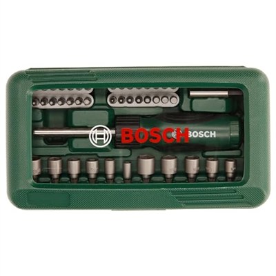 Bosch 46 Parça Tornavida, Vidalama Ve Lokma Uçlu Aksesuar Seti - 2607019504