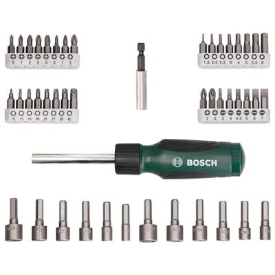 Bosch 46 Parça Tornavida, Vidalama Ve Lokma Uçlu Aksesuar Seti - 2607019504