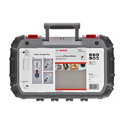 Bosch Accessories Professional 9 parçalı delik testeresi Progressor for Wood & Metal set sıhhi tesisat tesisatı tesisatı tesisatı (ahşap ve metal için, Ø 20-64 mm, matkap aksesuarı)