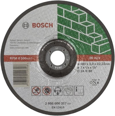BOSCH Bosch Kesme Diskleri - Taş Expert For Stone 180-3,0 mm Bombeli