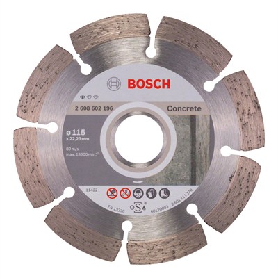 Bosch Elmas Kesme Ve Delme Aksesuarları, Disk, Gri, 115x22.23x1.6x10 mm, 1 Adet