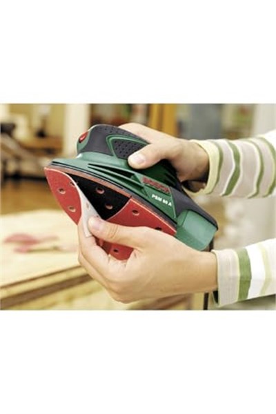 Bosch Home And Garden Çok Amaçlı Zımpara Psm 80 A, 3 Redwood Zımpara Kağıdı, Çanta (80 W, Titreşim Sayısı 20000 Dev/Dak, Zımparalama Yüzeyi 104 Cm²)
