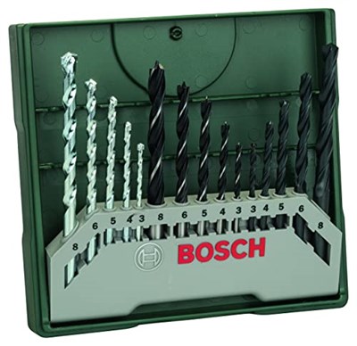 Bosch Home and Garden X/Line Mini 15 Parça Matkap Ucu Seti, Yeşil