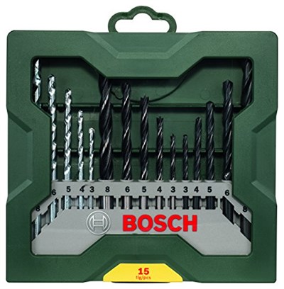 Bosch Home and Garden X/Line Mini 15 Parça Matkap Ucu Seti, Yeşil
