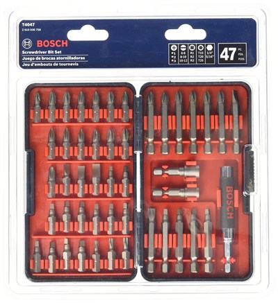 Bosch Matkap ucu seti, u seti, tornavida, 47 par a, T4047