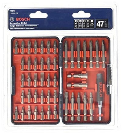 Bosch Matkap ucu seti, u seti, tornavida, 47 par a, T4047