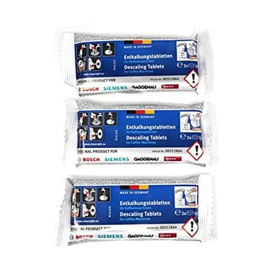 Bosch Orijinal Tassimo Kireç Çözücü Tabletler (1 Kutuda 6 Tablet) c/w