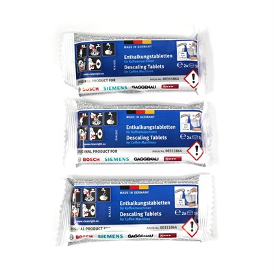 Bosch Orijinal Tassimo Kireç Çözücü Tabletler (1 Kutuda 6 Tablet) c/w