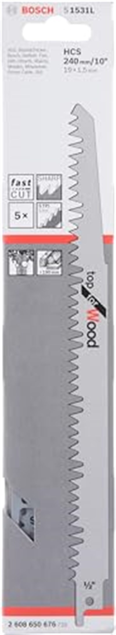 Bosch Panter Testere Bıçağı, Gri, 5 Adet - Seçenekler: 21,6 cm, 25.2 x 5.31 x 0.71 cm, 29 x 5.5 x 0.5 cm, 29,31 cm...