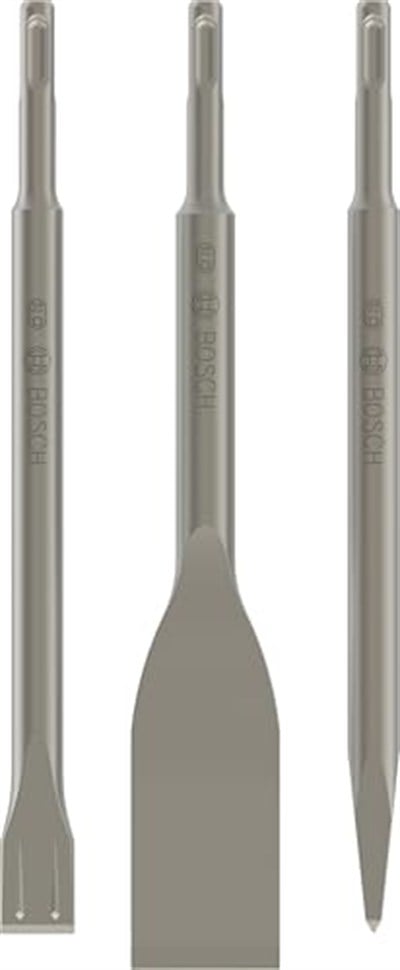 Bosch Professional 3 parçalı keski seti Long Life SDS-plus (beton, darbeli matkap aksesuarı)