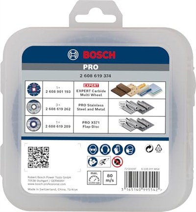 Bosch Professional 5 parça X-LOCK Kesme Diski Taşlama Diski Seti (Paslanmaz Çelik, Metal, Çap 125 mm, Açılı Taşlama Makinesi Aksesuarı)