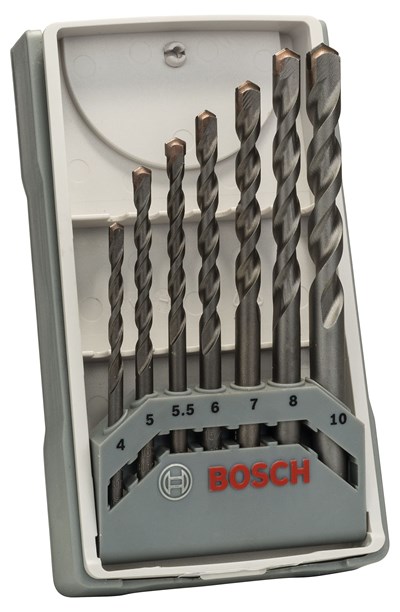 Bosch Professional 7 parçalı CYL-3 beton matkap ucu seti (beton için, 4/5/5,5/7/8/10 mm, darbeli matkap aksesuarı) set - Seçenekler: Ø 4/5/5,5/7/8/10 mm, Ø 5 x 50 x 85 mm