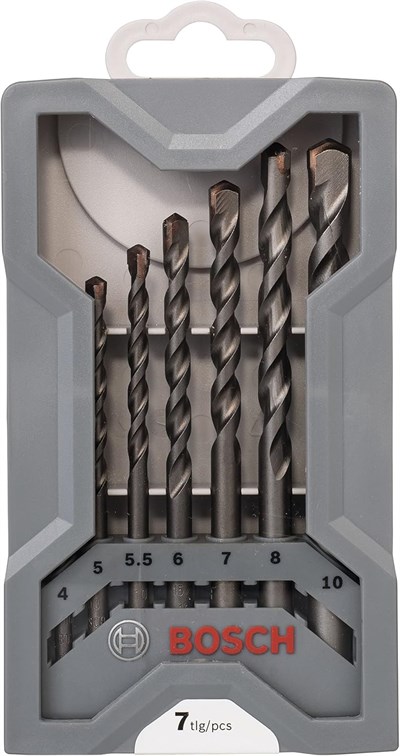 Bosch Professional 7 parçalı CYL-3 beton matkap ucu seti (beton için, 4/5/5,5/7/8/10 mm, darbeli matkap aksesuarı) set - Seçenekler: Ø 4/5/5,5/7/8/10 mm, Ø 5 x 50 x 85 mm