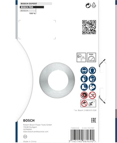 Bosch Professional Accessories Elmas Kesme Ve Delme Aksesuarları, Disk, Gri, 1 Adet, 12,5 cm