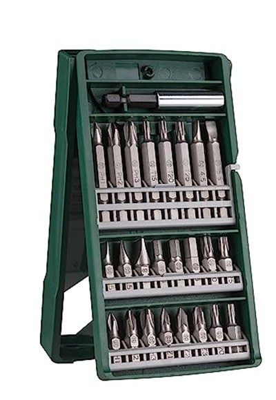 Bosch Professional Accessories X/Line Mini 25 Parça Vidalama Seti, Plastik Kutu, Yeşil