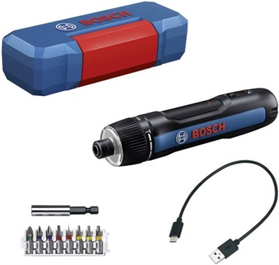 Bosch Professional Bosch Professional GO 3 Akülü Vidalama Makinesi (USB Cable A-C, 8 pcs screwbits, Extender, Case)