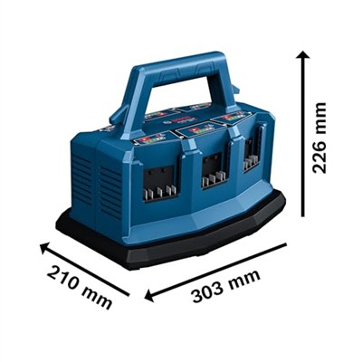 Bosch Professional GAL 18V6-80 Çoklu Şarj Cihazı (Tüm Bosch 18V Aküler ile Uyumludur)