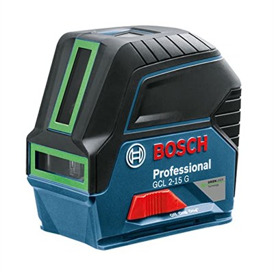 Bosch Professional GCL 2-15 G Çizgi Lazer (15 m Çalışma Alanı, 3 x AA Pil, IP 54 Toza Karşı Koruma Sistemi, Yeşil Lazer, RM1 Tutucu, Takım Çantası)