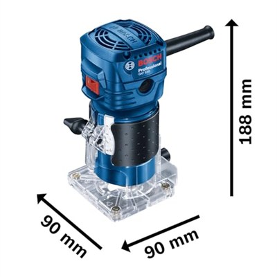 Bosch Professional GKF 550 Freze Makinesi (550 W, 33.000 dev/dak, Penset Çapı: 6 mm)