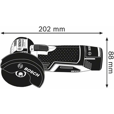 Bosch Professional GWS 12V,76 Akülü Avuç Taşlama Makinesi (12 Volt, SOLO, Disk Çapı: 76 mm, Karton Kutuda)