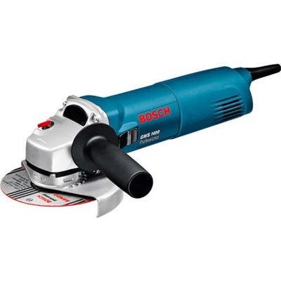Bosch Professional GWS 1400 açılı taşlama makinesi 601824800, 1.400 W motor, 125 mm disk çapı, yuva flanşı, koruyucu kapak, germe somunu, iki delikli anahtar, kartonda