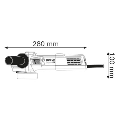 Bosch Professional GWS 880 açılı taşlama makinesi (880 Watt, disk çapı: 125 mm, rölanti devri: 11.000 dev/dak, kartonda)