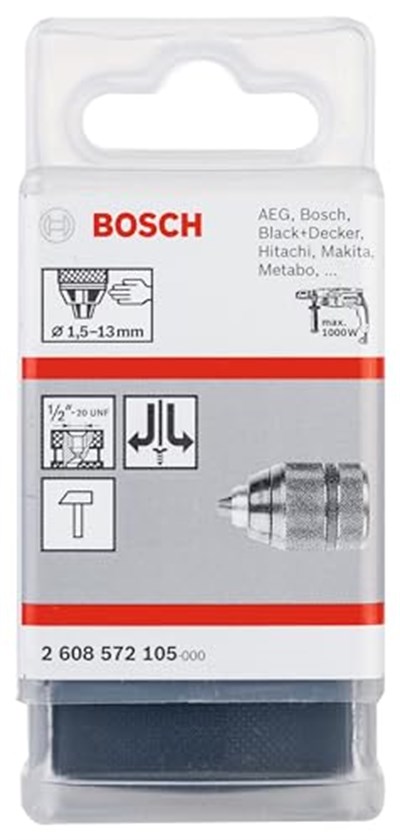 Bosch Professional Mandren, Gri, 1 Adet - Seçenekler: 1/2