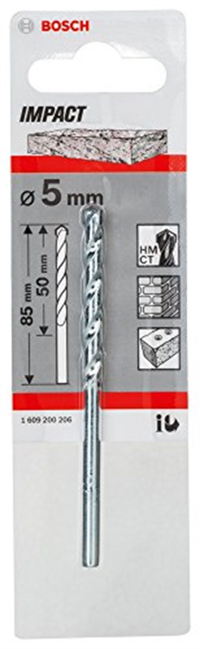 Bosch Professional Taş matkap ucu CYL-1 (Ø 5 mm) - Seçenekler: Durchmesser-5 mm/Gesamtlänge-85 mm...