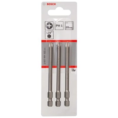 Bosch Professional Vidalama Ucu, Gri, 3 Adet - Seçenekler: 25 mm, 3 Stück, 49 mm, 3 Stxfcck, 89 mm, 3 Stxfcck, 89 mm...