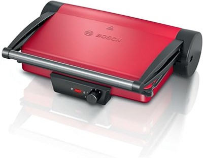 Bosch TCG4104 kontak ızgara TCG4104, Siyah, Kırmızı, Dikdörtgen, Döner, 328 x 238 mm, Alüminyum, CE, VDE