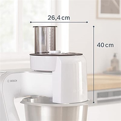 Bosch VeggieLove MUZ5VL1 aksesuar seti, 5 dilim içeren sürekli şnitzler (kesme tornalama diski, törpüleme diski, orta ince rende diski, Asya sebzeleri ve rösti için), çok renkli