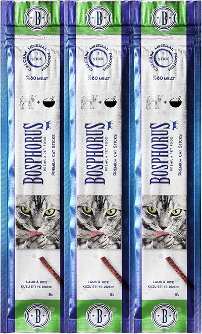 BOSPHORUS 3lü Kuzu Etli ve Pirinçli Kedi Ödülü