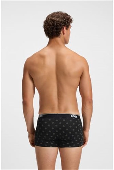 BOSS Logolu Bel Bantlı 3lü Paket Boxer, 50531701