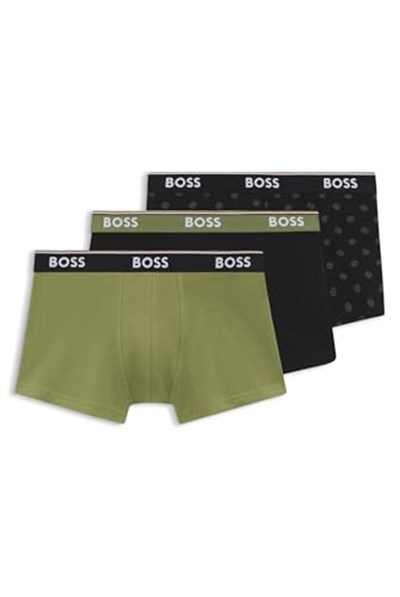 BOSS Logolu Bel Bantlı 3lü Paket Boxer, 50531701