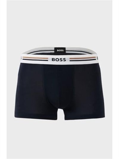 BOSS Logolu Elastik Bel Bantlı Pamuklu 3Lü Paket Boxer, 50531684