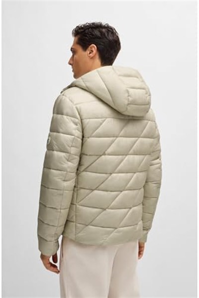 Boss Logolu Regular Fit Su İtici Kapüşonlu Şişme Mont Erkek MONT 50524648 131