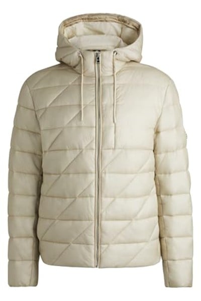 Boss Logolu Regular Fit Su İtici Kapüşonlu Şişme Mont Erkek MONT 50524648 131