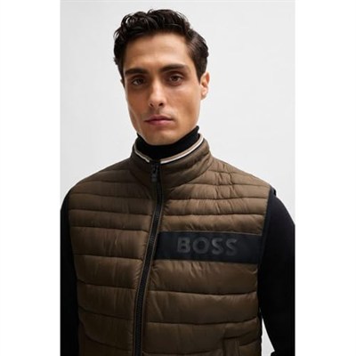 Boss Su Geçirmez Regular Fit Dik Yaka Yelek Erkek YELEK 50464300 260
