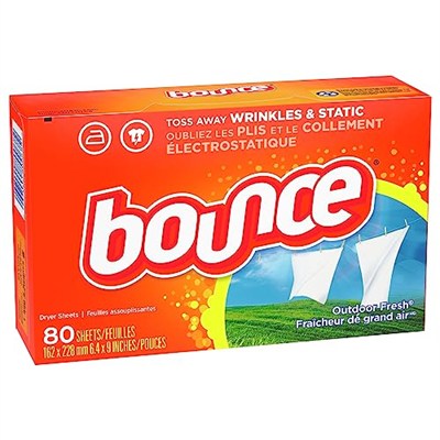 Bounce Kumaş yumuşak çarşaflar, dış mekan taze koku, 80 ct