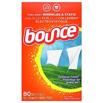 Bounce Kumaş yumuşak çarşaflar, dış mekan taze koku, 80 ct