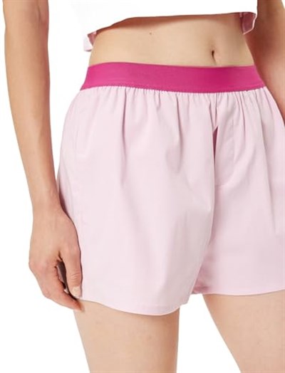 Boxer Şort Pijama Altı Standart Lastikli Bel Pamuklu Bol Kalıp