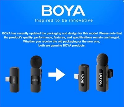 BOYA BY-V20 Android Uyumlu İkili Kablosuz Mikrofon Type-C